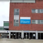 Wythenshawe Hospital NHS Manchester outside building